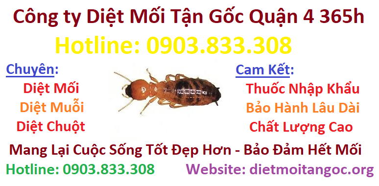 Công ty diệt mối tận gốc Quận 4 365h